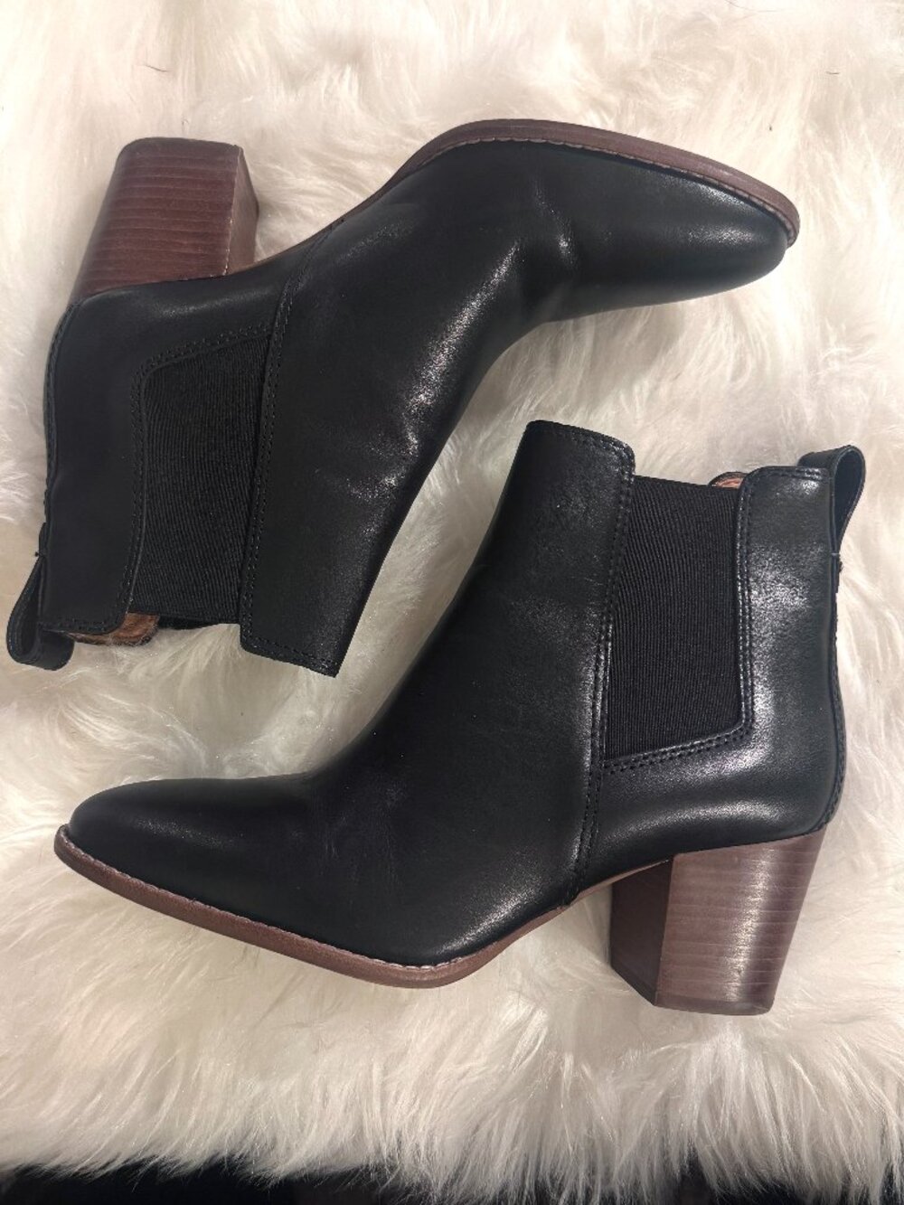 Madewell The Regan leather Chelsey ankle boots sz 8